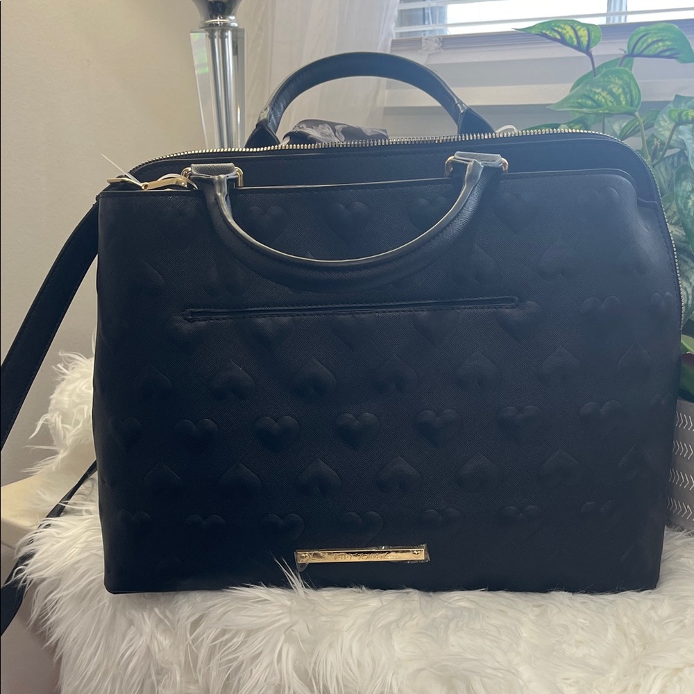 BETSEY JOHNSON. 3 Compartments Black  Women's Bag.